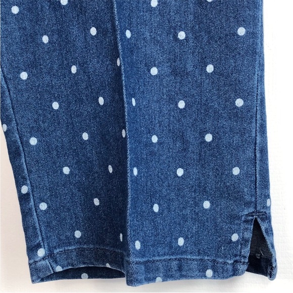 CW Classics Blue Denim Polka Dot Print Pull-On Jean Capris - Picture 6 of 14
